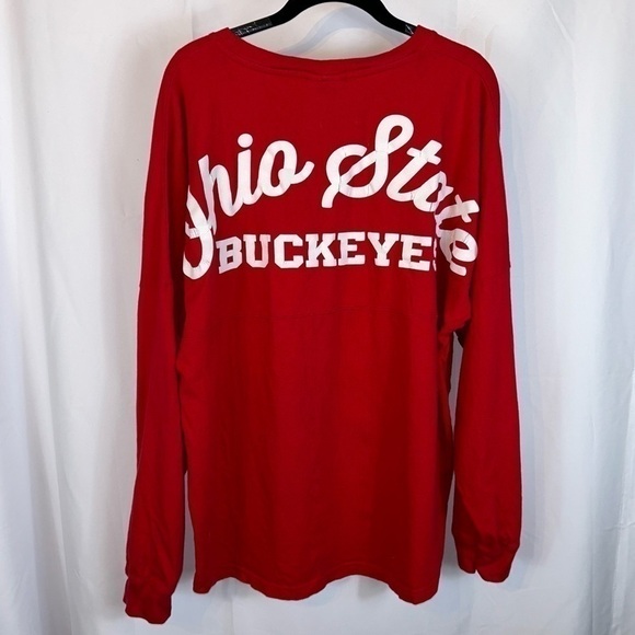 Ohio State Block O Long Sleeve Shirt PullOver Crewneck Long Sleeve Spirt Jersey - Picture 9 of 9